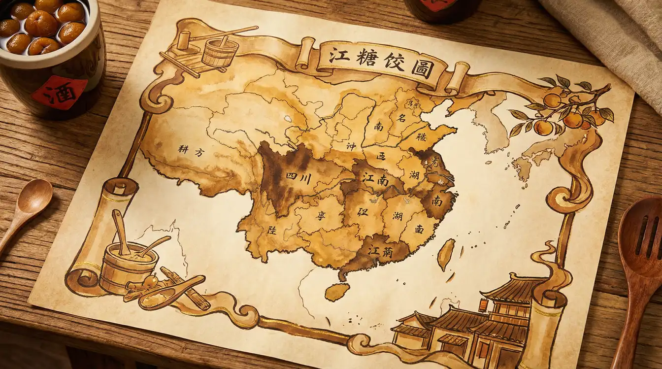 全国蜜饯工坊分布图 - 唐心视频 - 各地特色蜜饯产地